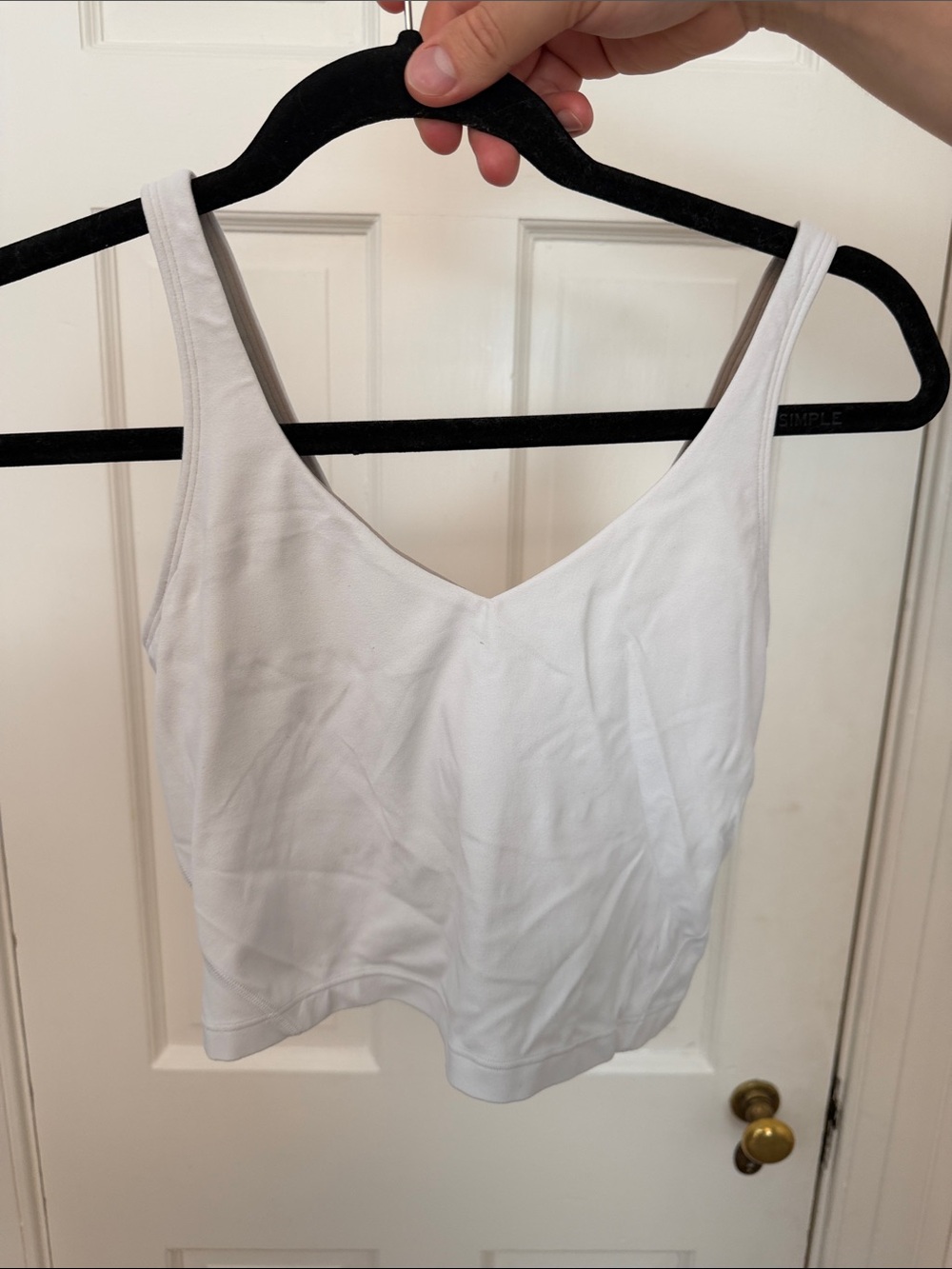 lululemon athletica White V-Neck Tank